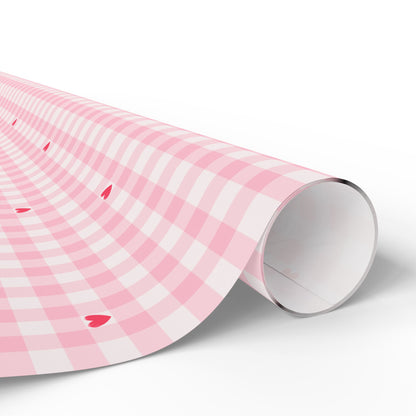 Pink Gingham Wrapping Paper