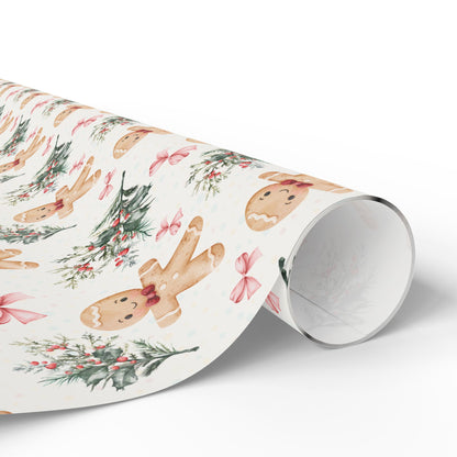Bow - Tied & Baked – Gingerbread Glam Wrapping Paper
