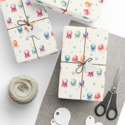 Sea Snuggle Squad – Pastel Ocean Wrapping Paper