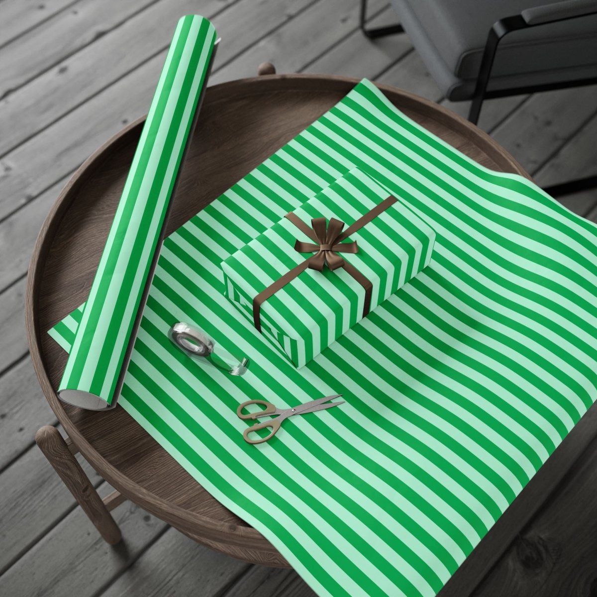 Go Green & Gift Happy – Fun Striped Wrap