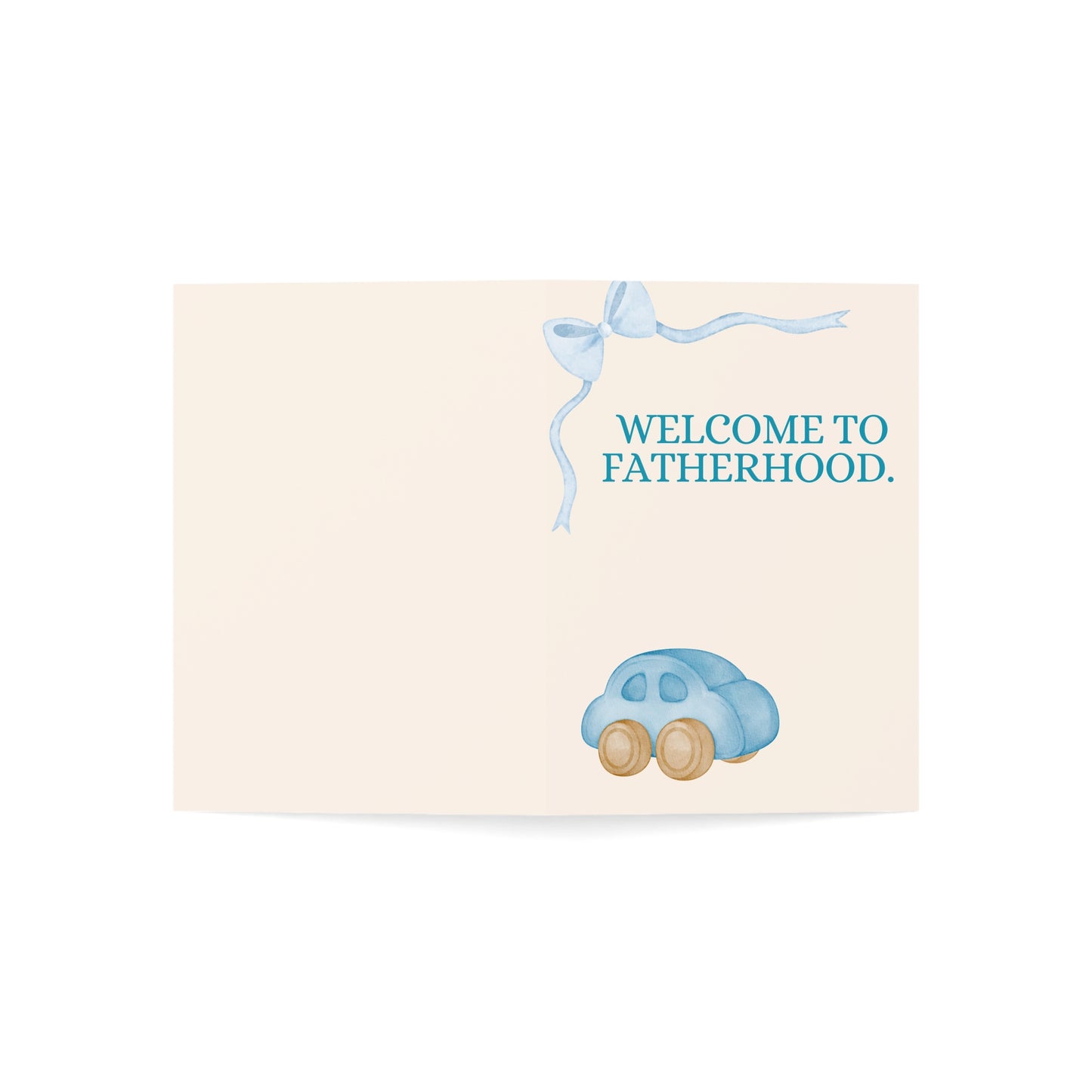 Welcome to fatherhood. | You'll never poop alone again. | Funny Greeting Card