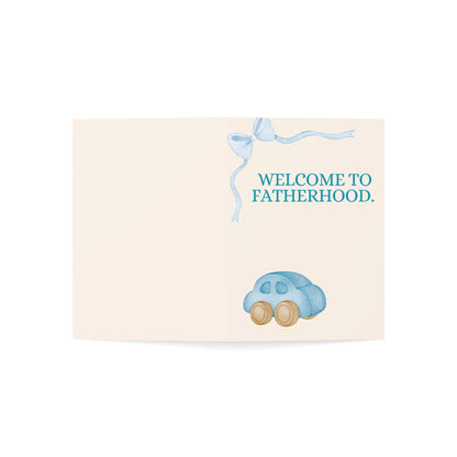 Welcome to fatherhood. | You'll never poop alone again. | Funny Greeting Card