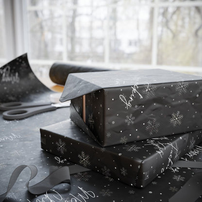 Merry Fucking Christmas – Cheeky Snowflake Wrapping Paper