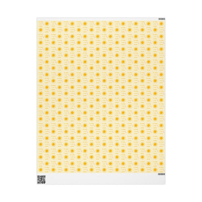 You Belong in the Sunshine Wrapping Paper | Yellow Sun Repeat, Kinder Party Wrap