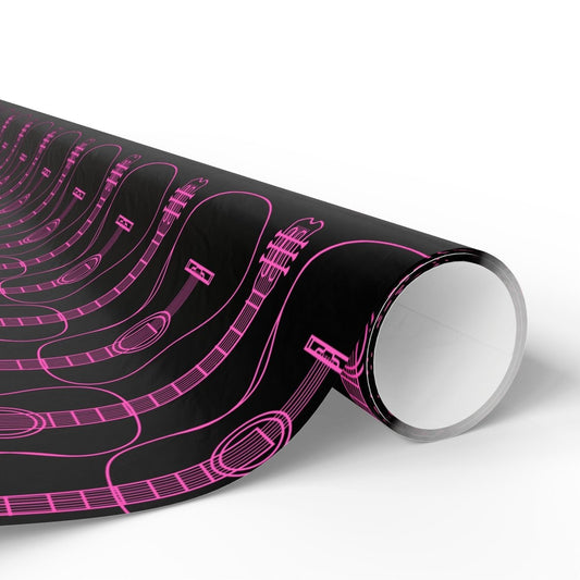 Guitar-themed Gift Wrapping Paper