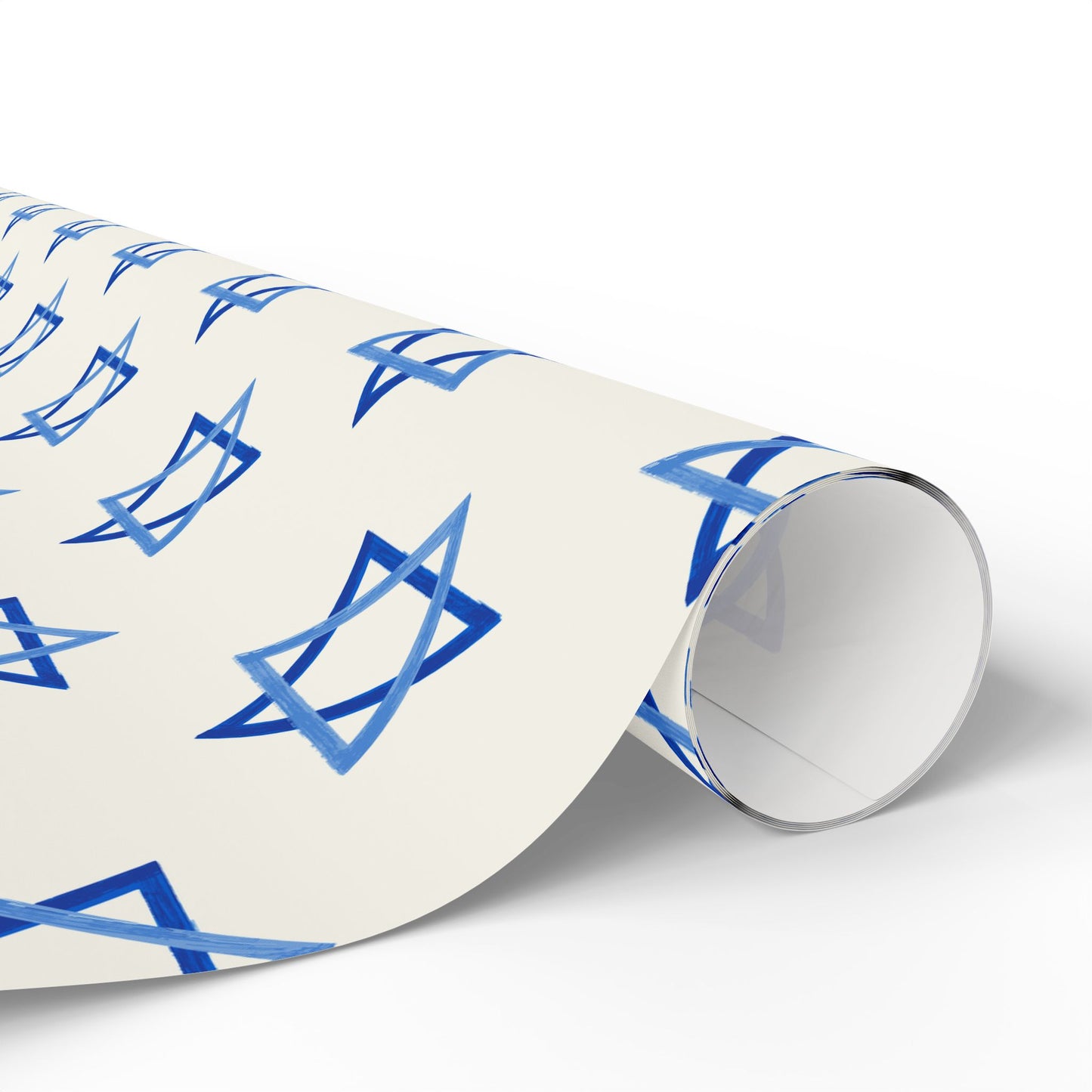 Blue Star of David Wrapping Paper