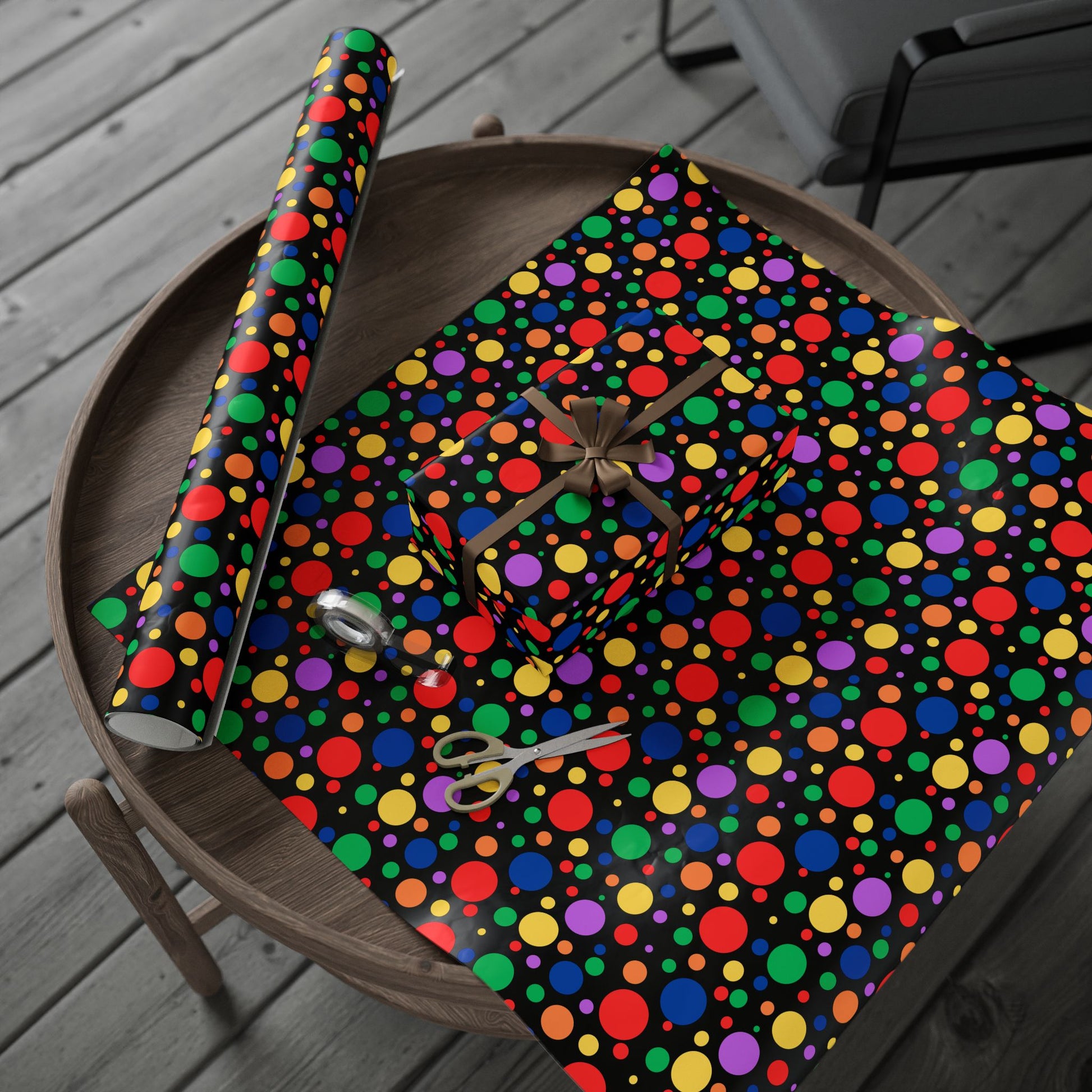 Colorful Polka Dot Wrapping Papers, Fun Gift Wrap for Birthdays, Parties, Celebrations, Events, Holidays, Arts and Crafts