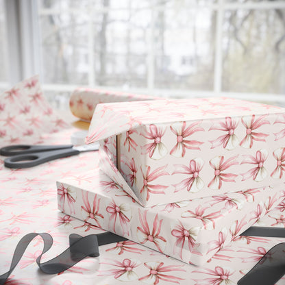 Pink Ribbon Wrapping Paper – Sweet and Chic Gift Wrap for Birthdays, Showers & Pretty Packages