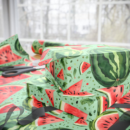 Juicy Watermelon Gift Wrap for Summer Celebrations
