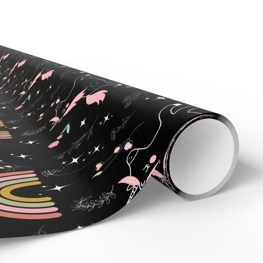 Black Unicorn Rainbow Design