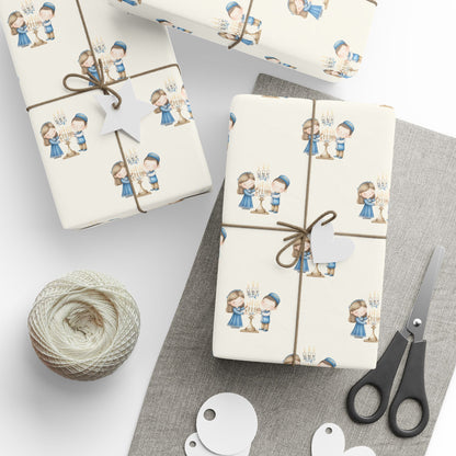 Menorah Lighting Wrapping Papers