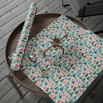 Wrapping Papers - Colorful Christmas Trees