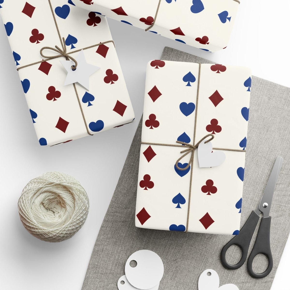 Royal Flush – Whimsical Card Suit Wrapping Paper