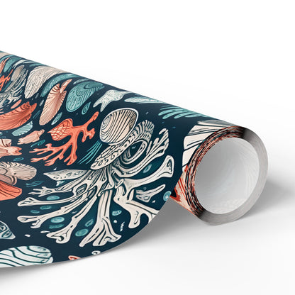 Beach and Ocean Seashells Gift Wrapping Papers