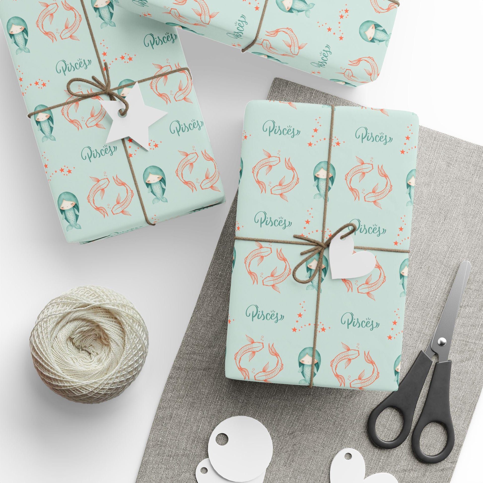 Pisces in Pastels – Dreamy Zodiac Wrapping Paper