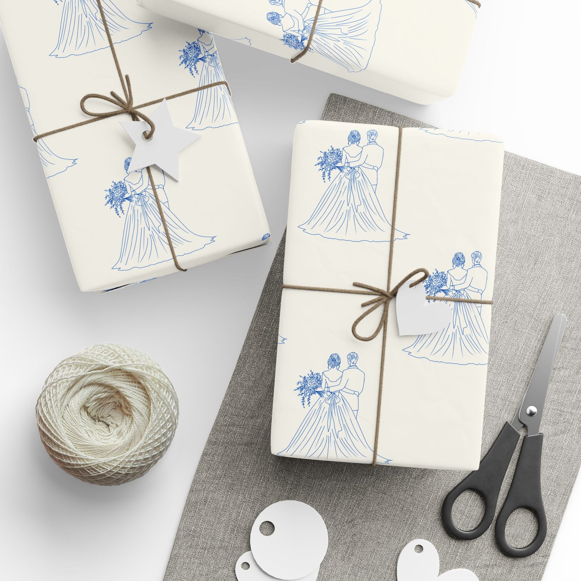 Mr and Mrs Wedding Gift Wrap