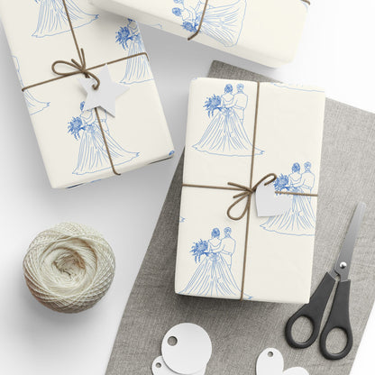 Mr and Mrs Wedding Gift Wrap