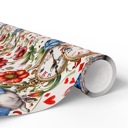 Unique Wonderland Gift Wrap - Winter White for a Tea Party