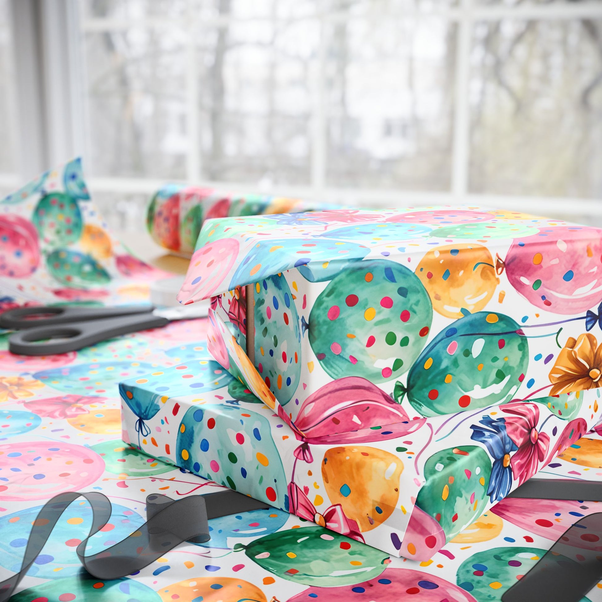 Party Pop – Bright Balloons & Confetti Wrap