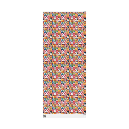 Alice in Wonderland Gift Wrap with Keys & Magic, Whimsical White Rabbit Wrapping Paper