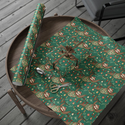 Slow Jingle, Big Mingle – Slothmas Wrapping Paper