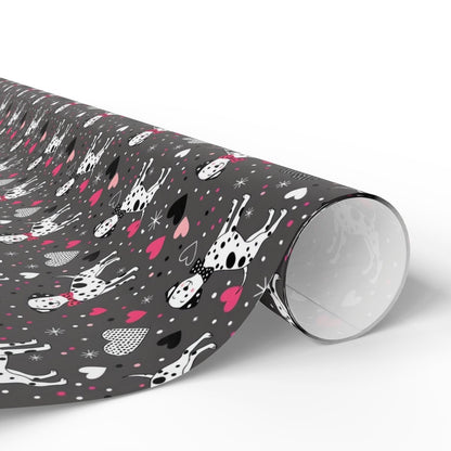 Spot On Sweetheart – Dalmatian Love Wrapping Paper