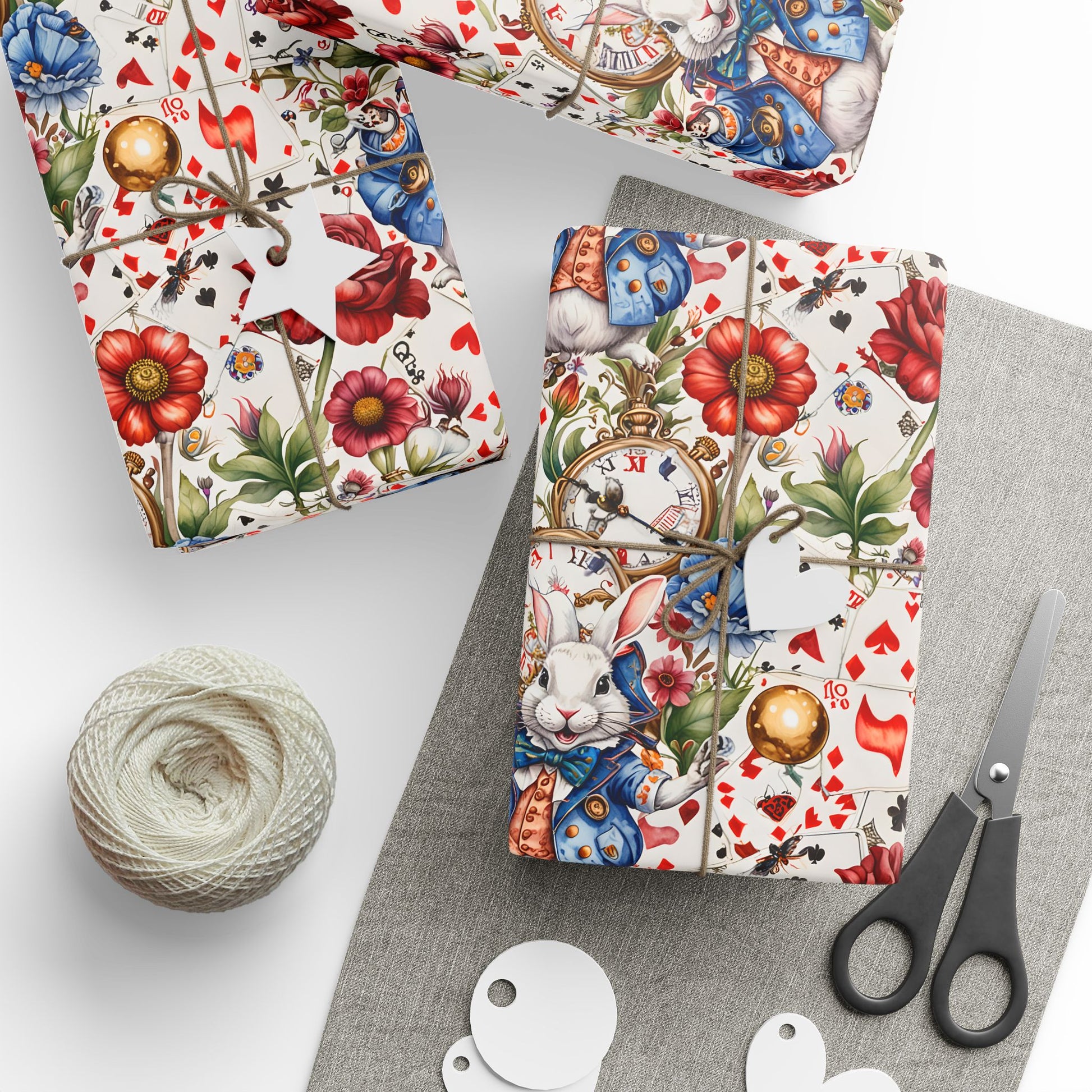 Unique Wonderland Gift Wrap - Winter White for a Tea Party
