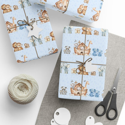 Noah's Ark Childrens Gift Wrap
