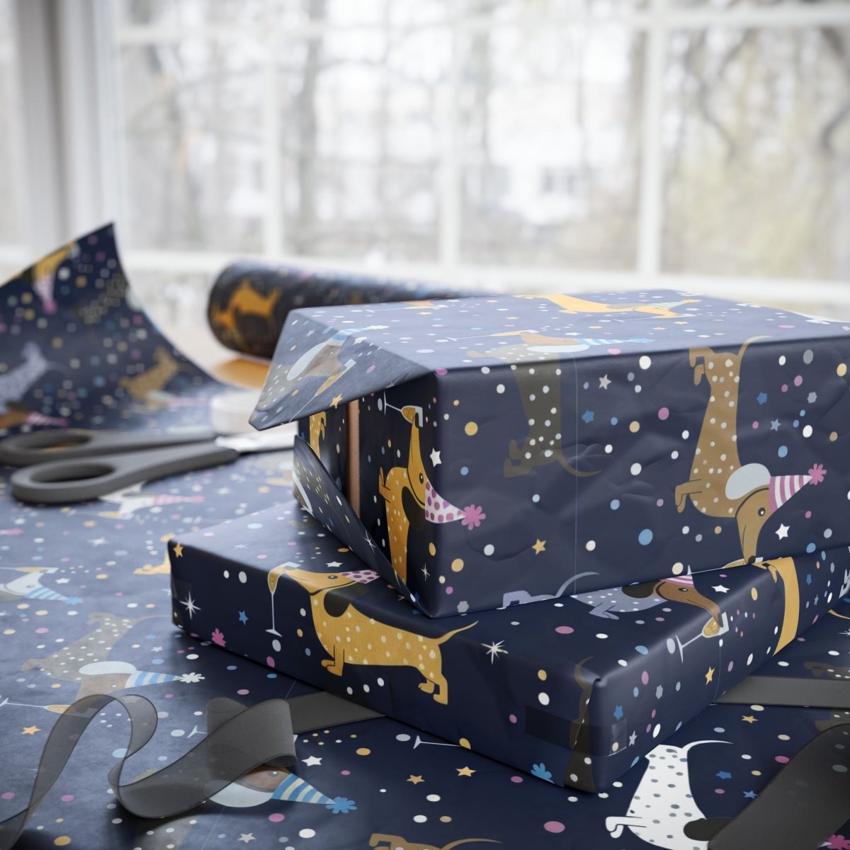 Midnight Zoomies & Champagne Dreams – Dachshund New Year’s Eve Wrapping