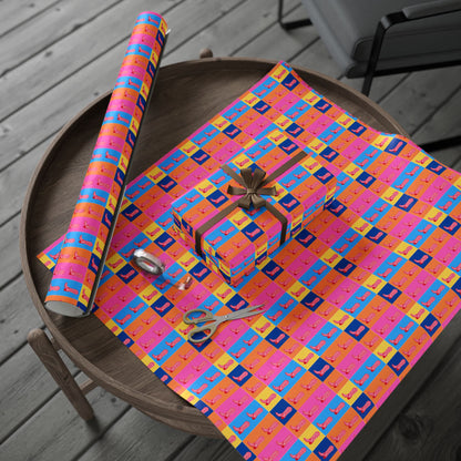 Fun and Colorful Boot Wrapping Paper