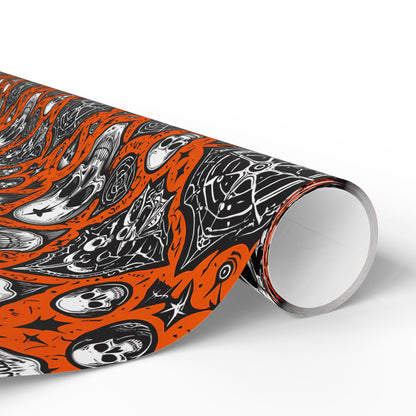 Orange Halloween Spooky Wrapping Papers
