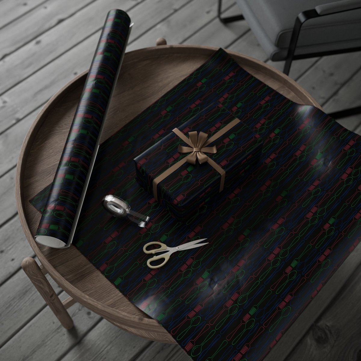 Utensils Modern Gift Wrap Design