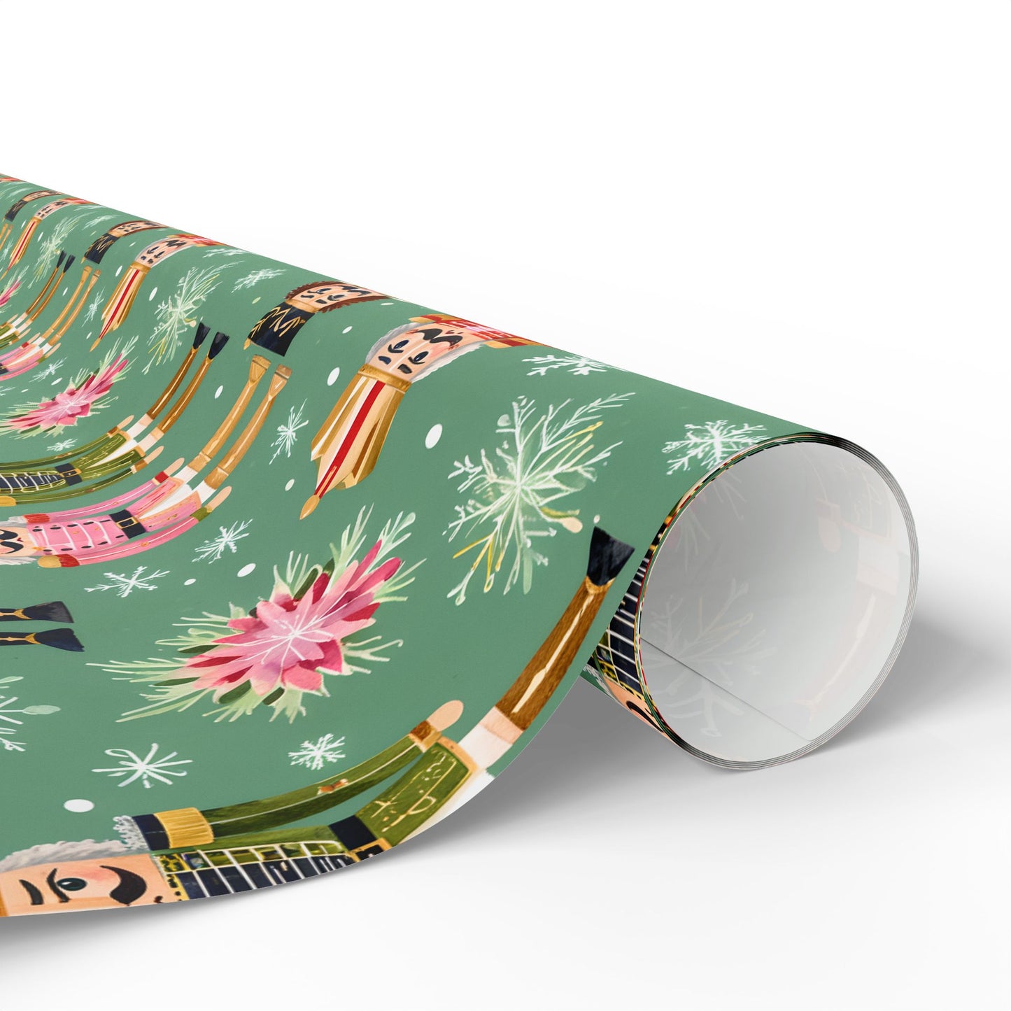 March of the Minty Men – Nutcracker Holiday Wrapping Paper