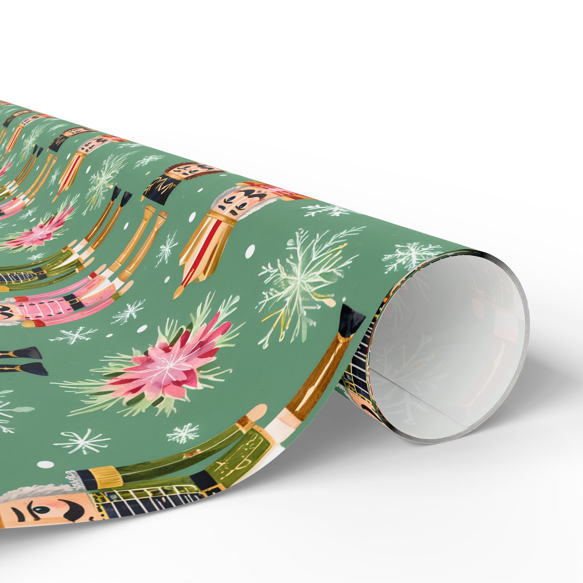 March of the Minty Men – Nutcracker Holiday Wrapping Paper