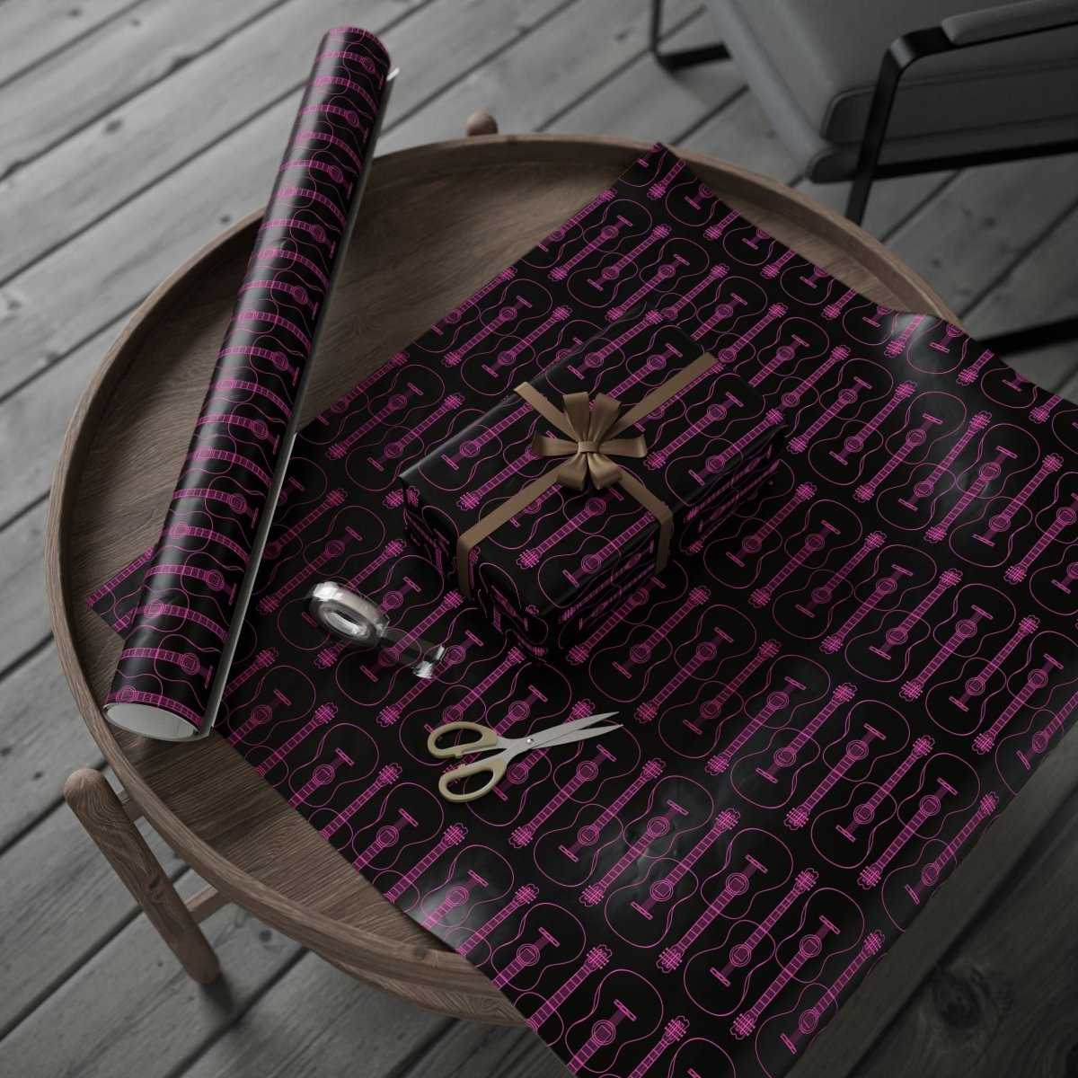 Guitar-themed Gift Wrapping Paper