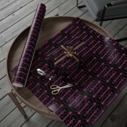 Guitar-themed Gift Wrapping Paper
