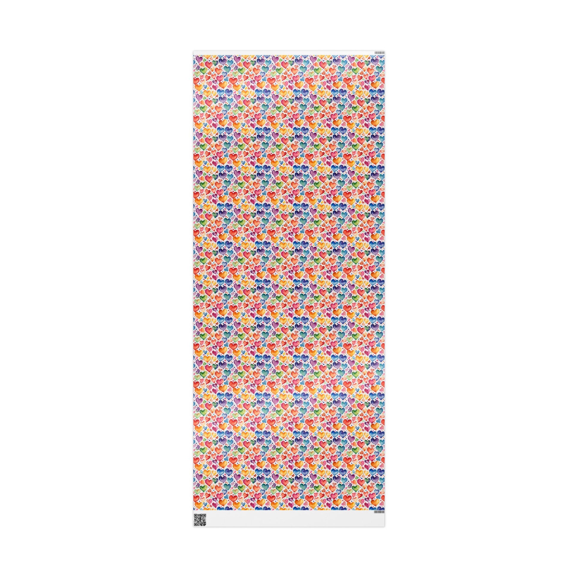 Vibrant Multicolor Heart Wrapping Paper