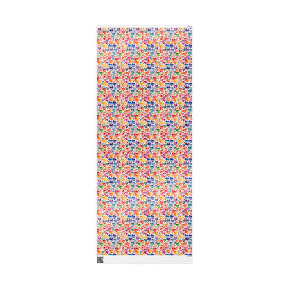 Vibrant Multicolor Heart Wrapping Paper