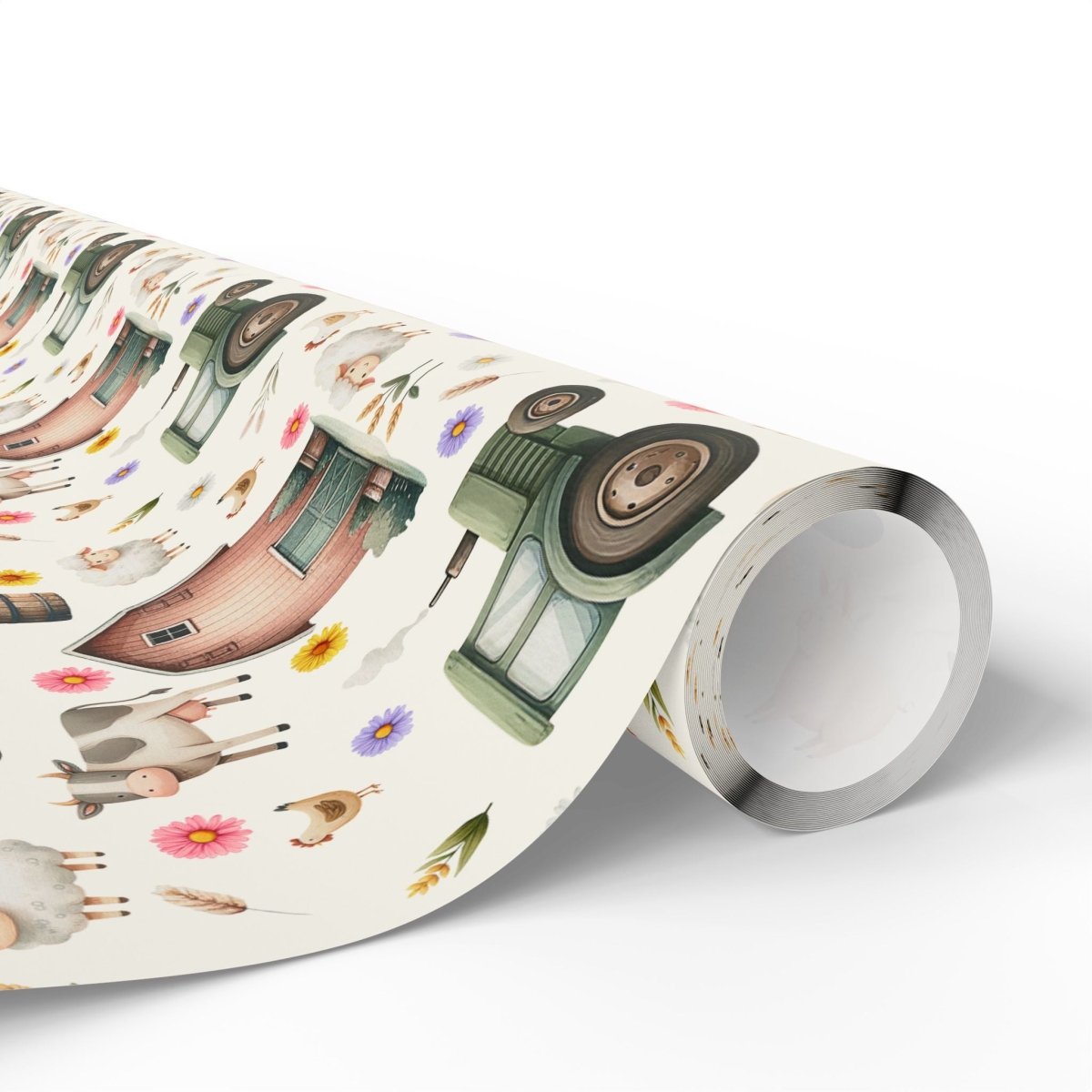 Cute Barnyard Gift Wrap