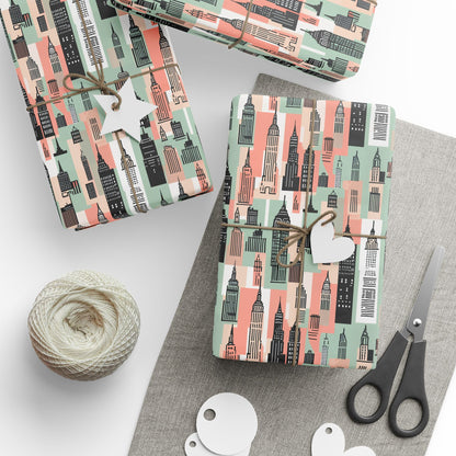 Chic Cityscape Wrapping Paper