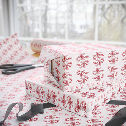 Peppermint Snaps – Vintage Candy Cane Wrapping Paper