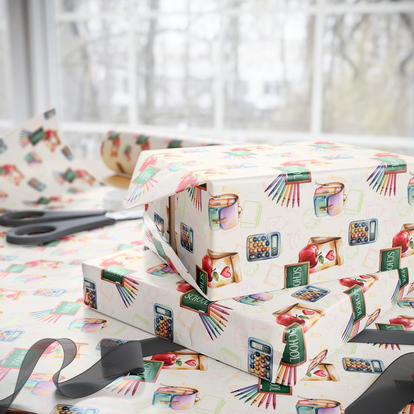 Class Act – Back - to - School Whimsy Wrapping Paper