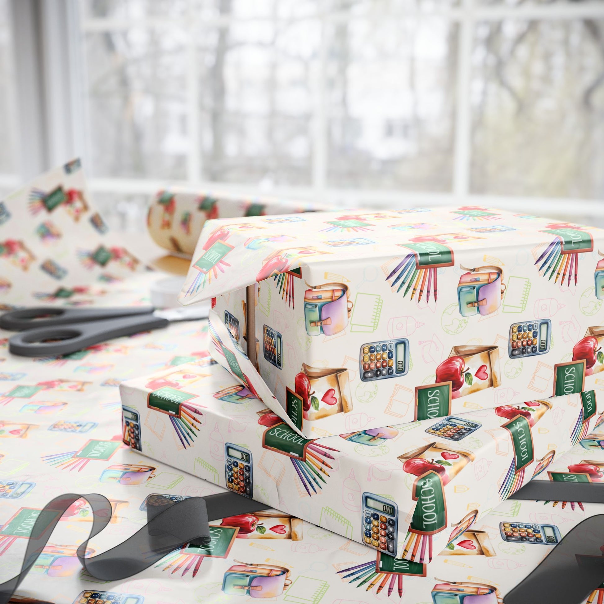 Class Act – Back - to - School Whimsy Wrapping Paper