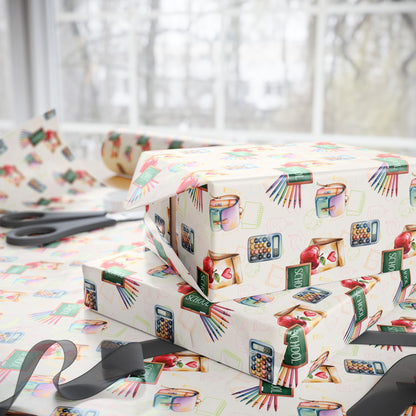 Class Act – Back - to - School Whimsy Wrapping Paper
