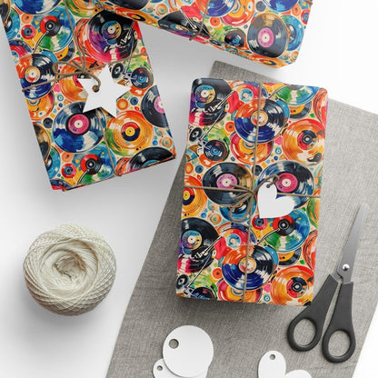 Colorful Record, Music-themed Wrapping Paper