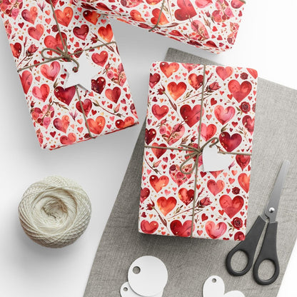 Romantic Heart Wrapping Paper