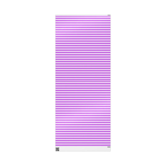 Chic Purple Stripes – Elegant Wrap for Birthdays, Holidays & More