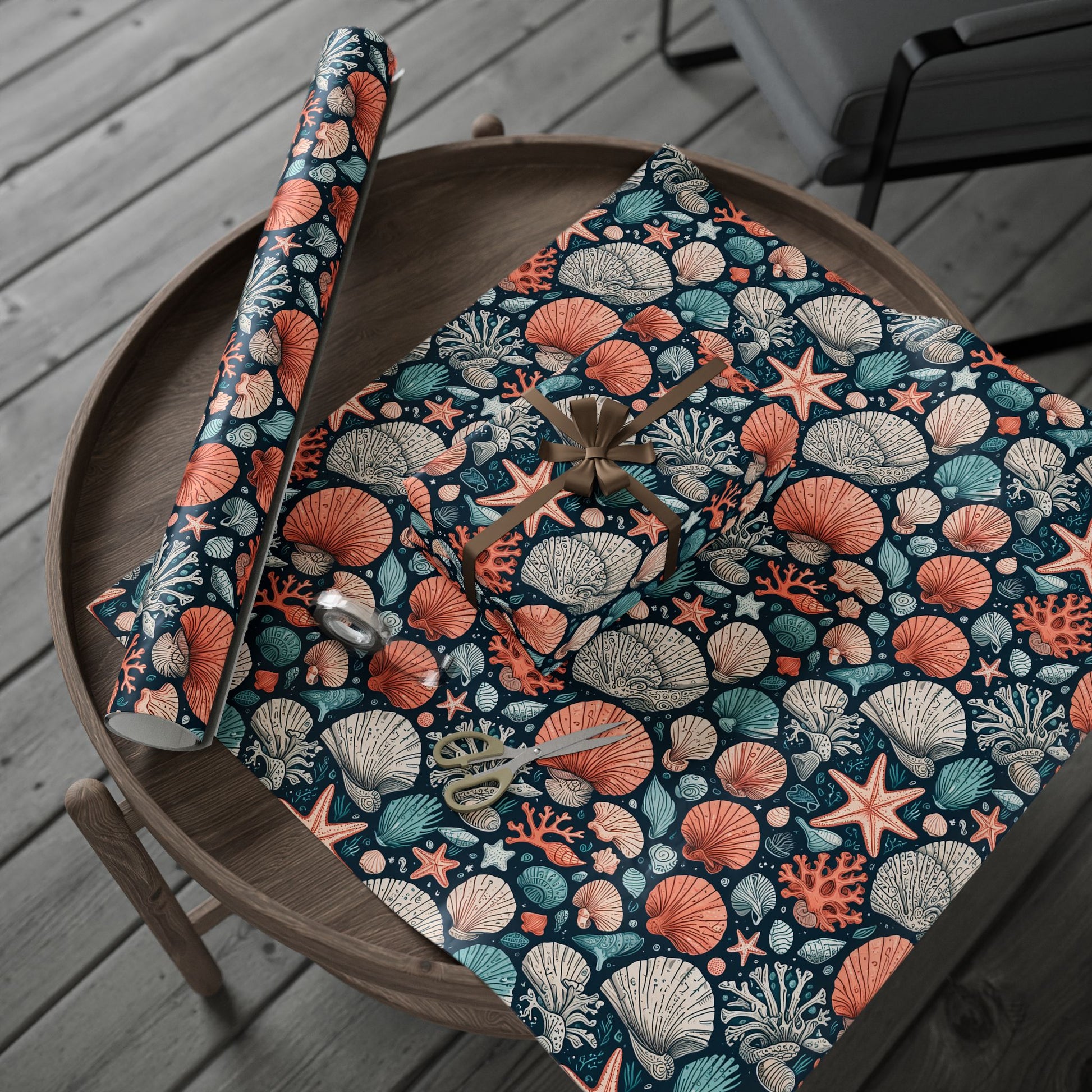 Beach and Ocean Seashells Gift Wrapping Papers