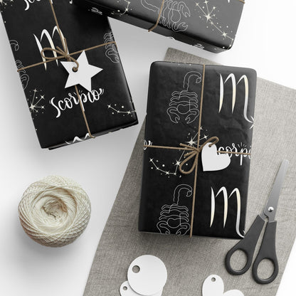 Sting & Spark – Scorpio Zodiac Wrapping Paper