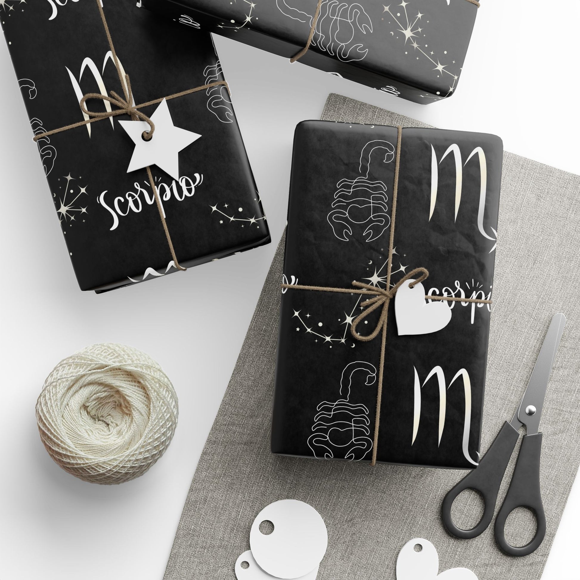 Sting & Spark – Scorpio Zodiac Wrapping Paper